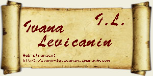 Ivana Levičanin vizit kartica